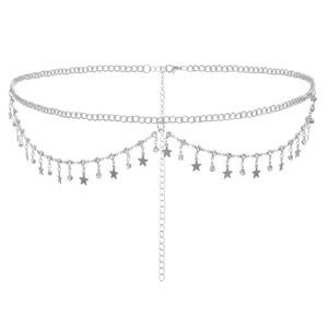 6589 Women-sparkle-rhinestone-thin-belt- Adjustable Glitter Waist Belt